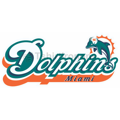 Miami Dolphins T-shirts Iron On Transfers N581 - Click Image to Close